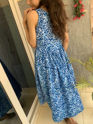 Batik printed pure cotton dress - Image 3