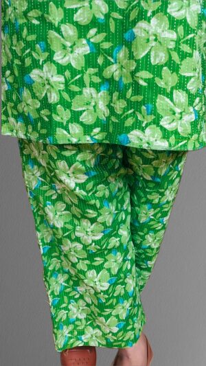 Pure cotton with kantha work co-ord set - Image 3