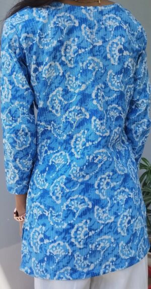 Breezy Blues in Pure Cotton – Handcrafted Comfort - Image 3